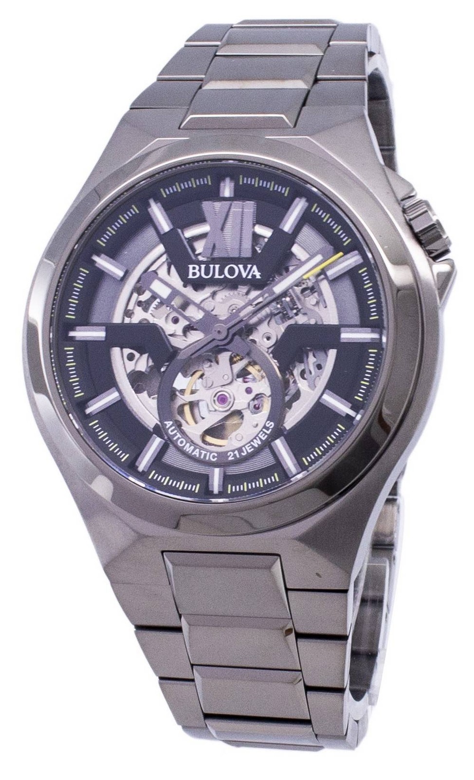 Bulova Classic Stainless Steel Black Dial 98A179 Automatic Men’s Watch