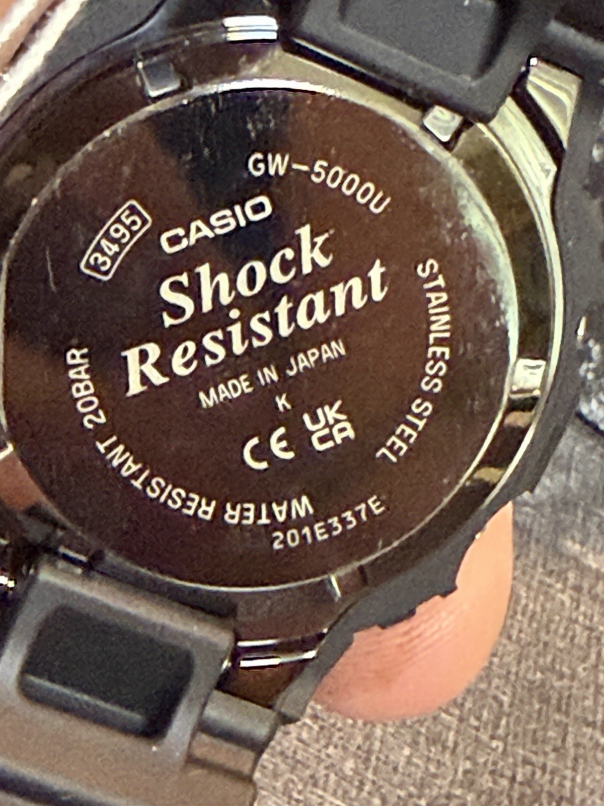 Casio G-Shock GW-5000U-1CR Men’s Black Watch Steel Core Japan Model Hodinkee