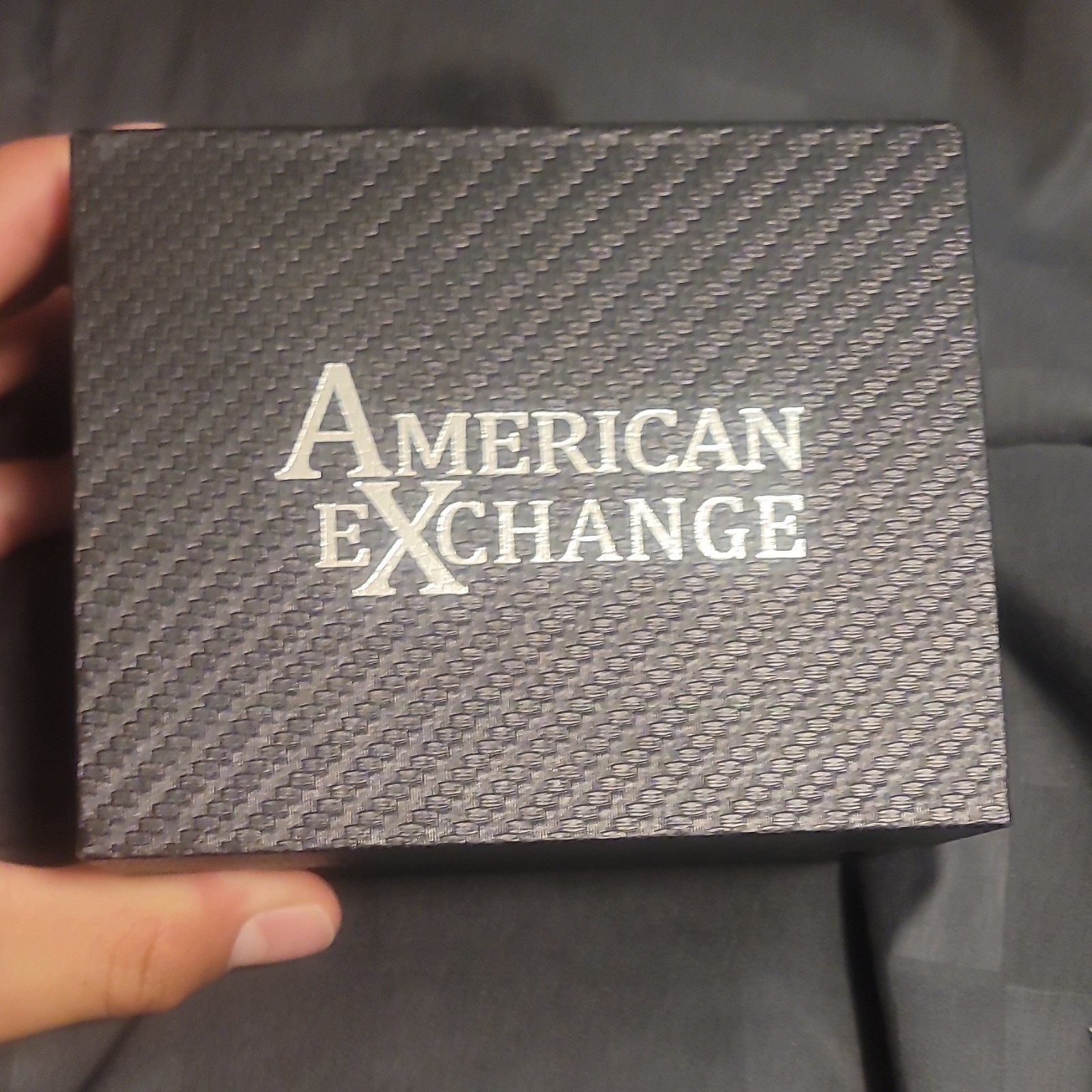 American Exchange Quartz Chronograph Analog Watch Rotating Bezel w/ Box & Straps