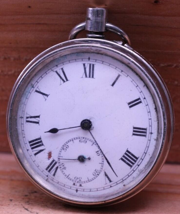 MADE IN FRANCE MENS ANTIQUE POCKET WATCH 50.1mm FOR REPAIR (GA)