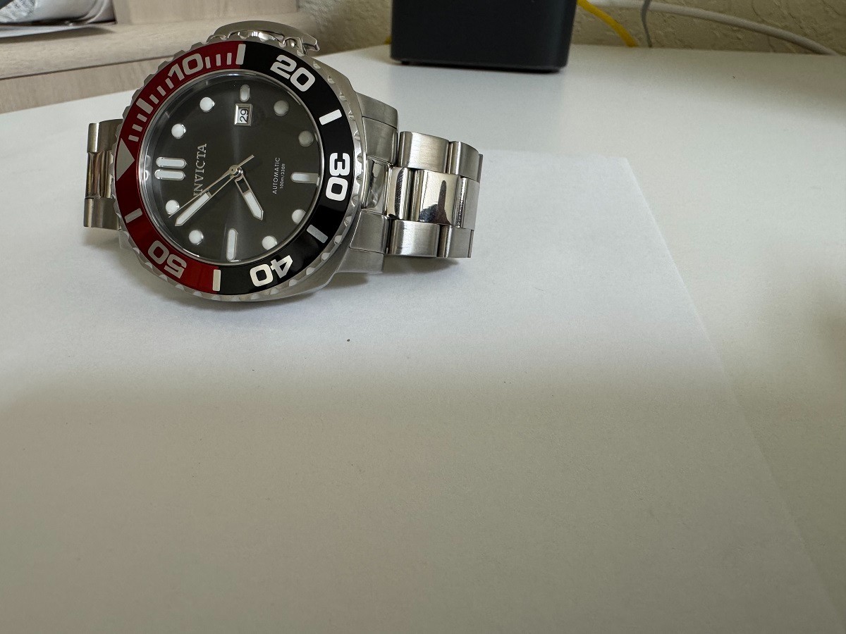 Invicta 34314 Pro Diver Automatic Gray Dial Coke Bezel Watch 49mm