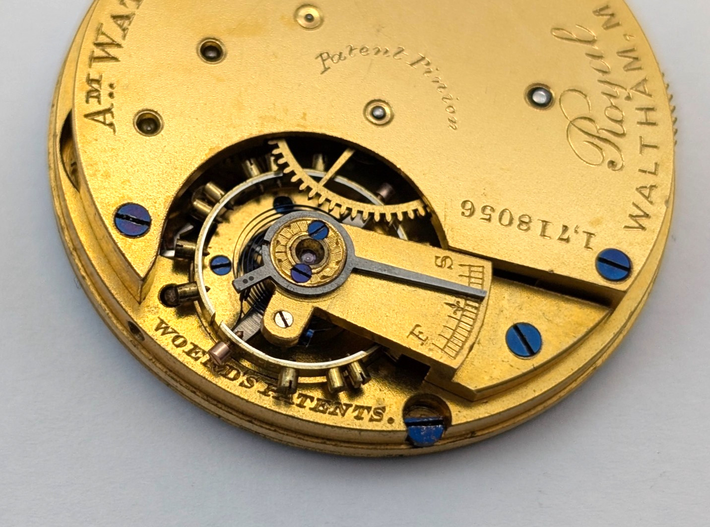 1882 WALTHAM Royal Model 1873 7 Jewels 8s 36mm Antique Pocket Watch PARTS REPAIR