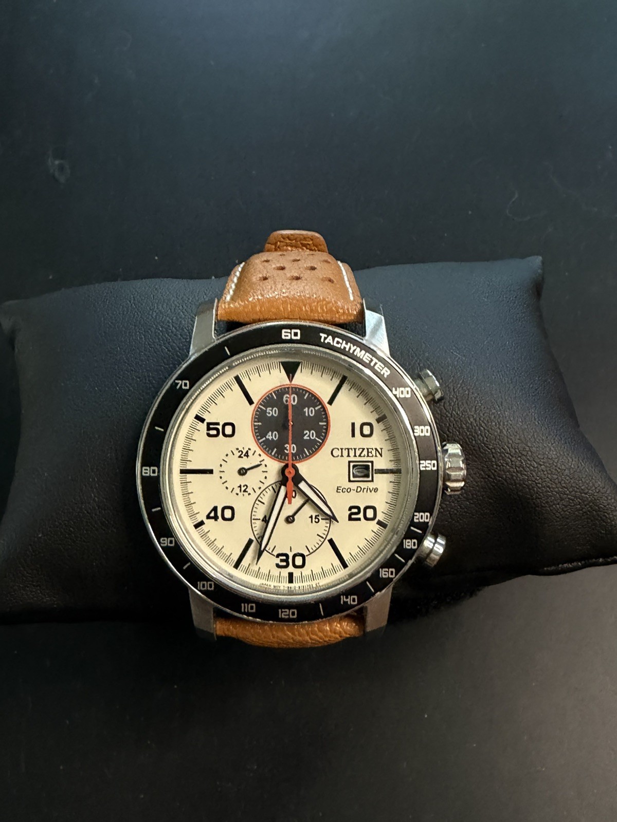 Citizen Eco-Drive Men’s Brycen Chronograph Brown Calendar Watch 43mm CA0641-32X