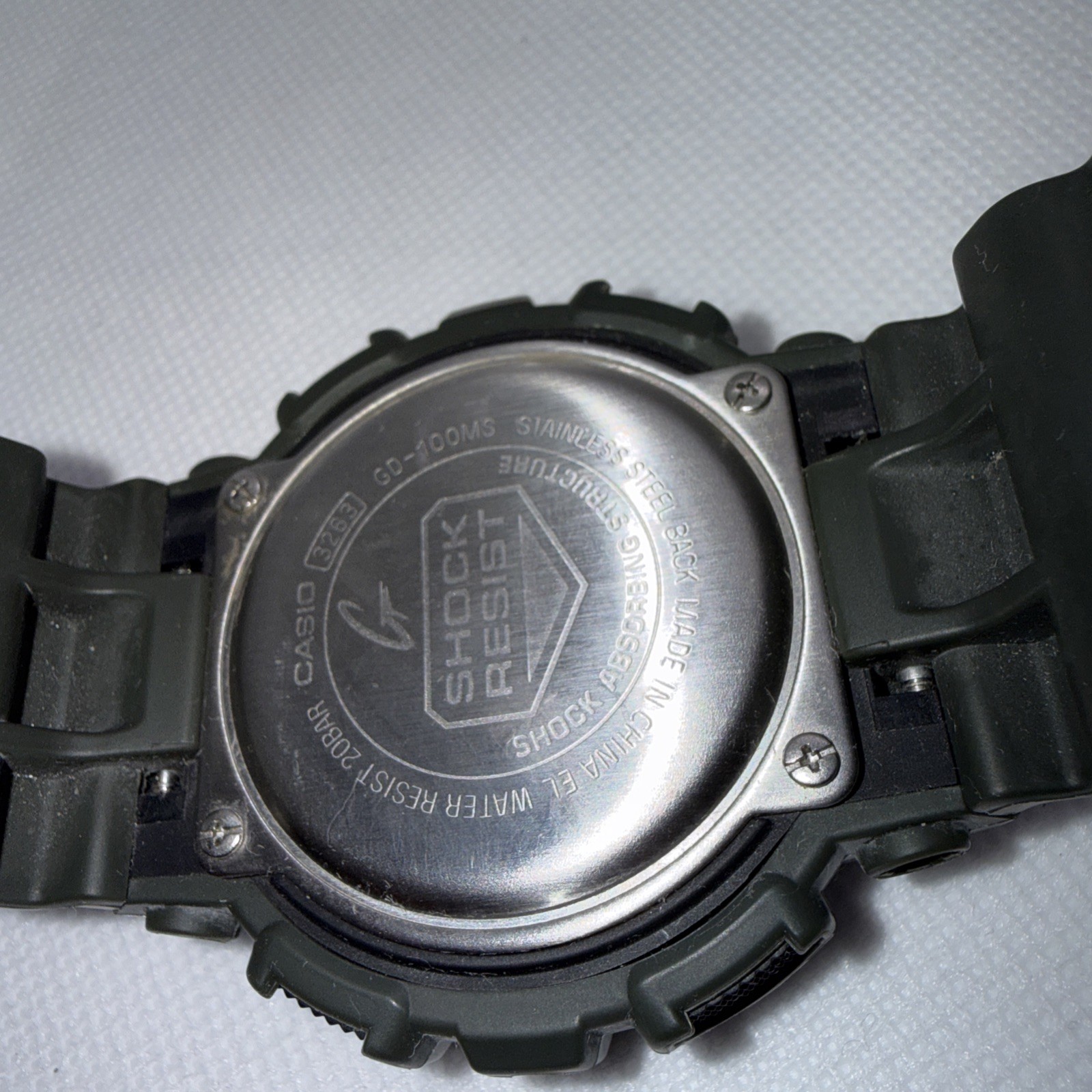 Casio G-SHOCK GD-100MS Shock Resistant Digital. Military style 50.8 mm To Crown