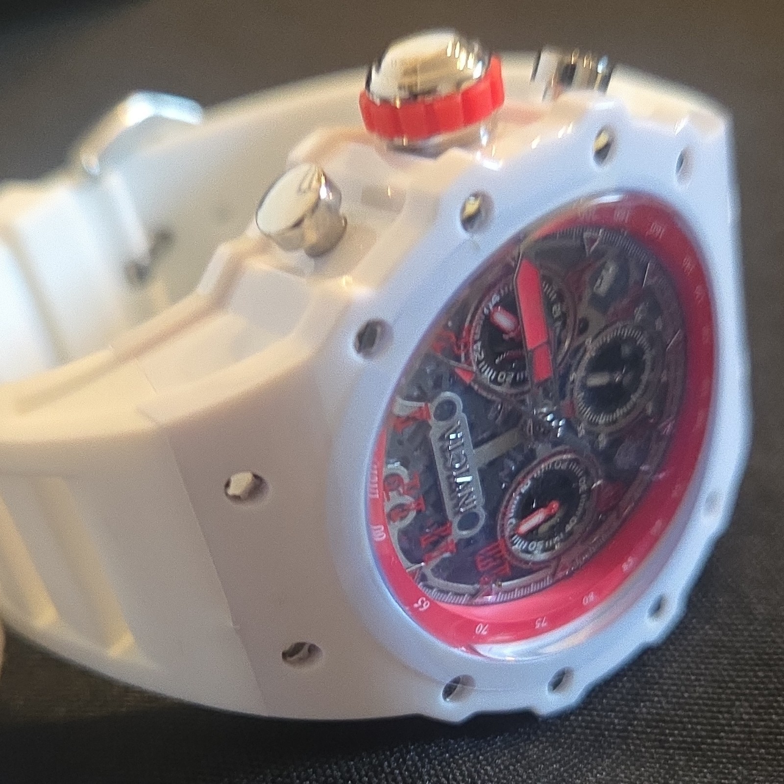 Invicta S1 Rally Men’s Quartz Chronograph Tachymeter Date 50m White/Red