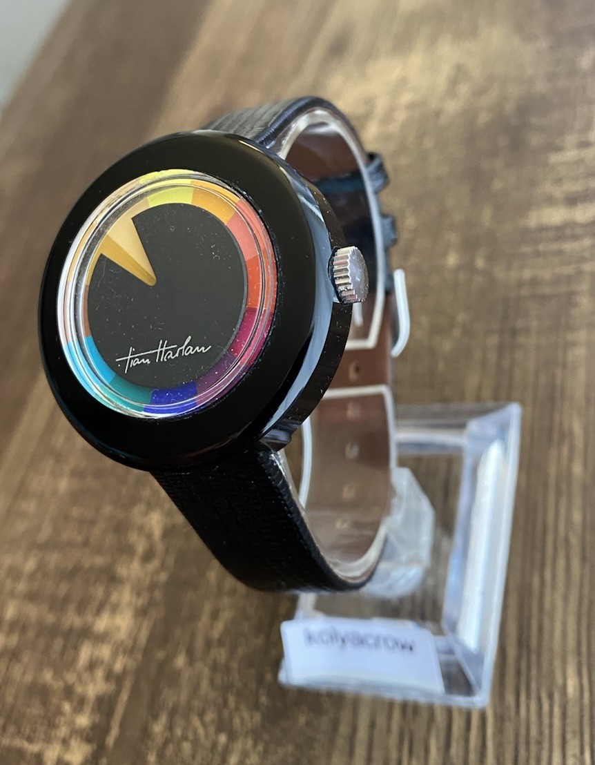 CHROMACHRON MYSTERY DIAL WATCH 🌈 COOL UNIQUE FUTURISTIC SPACE AGE CRAZY HOUR