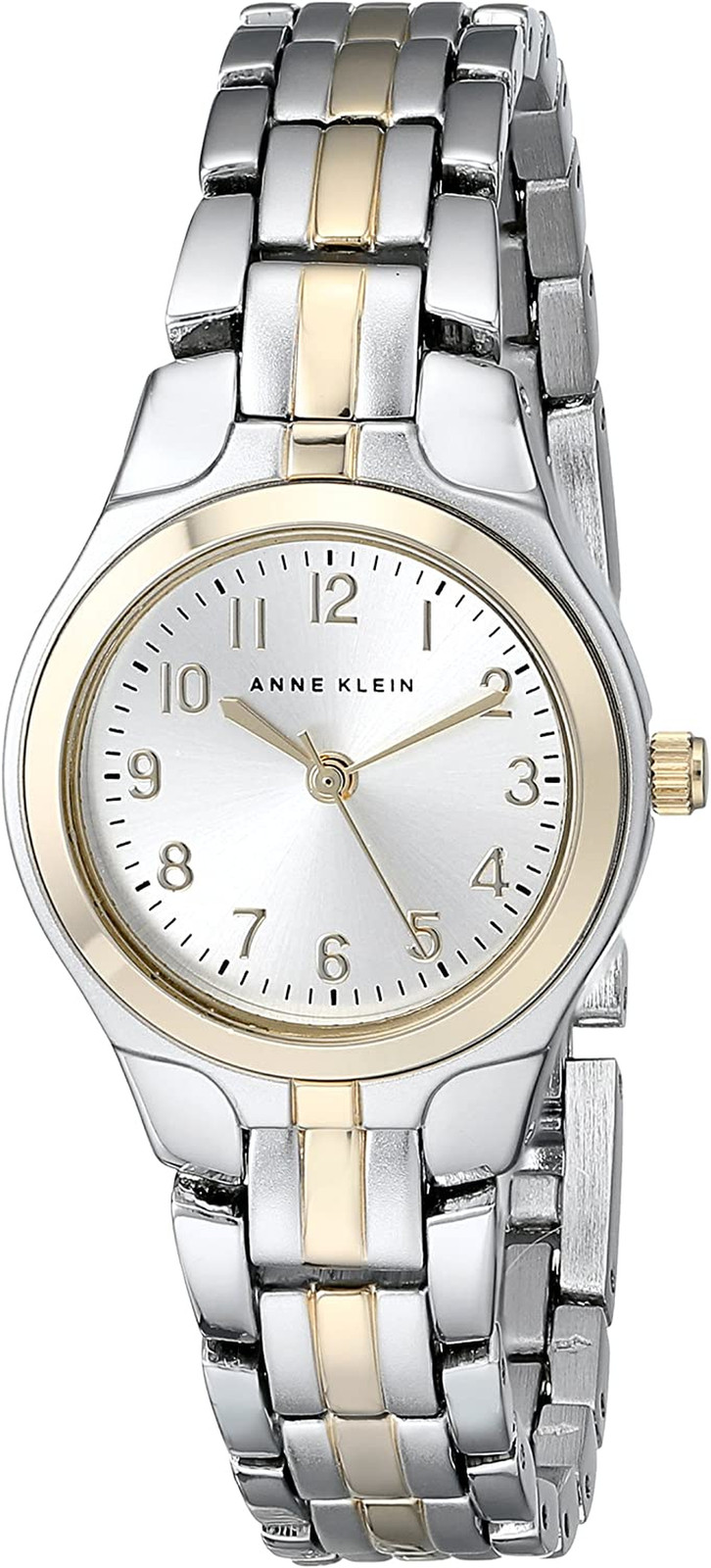 Two-Tone Silver & Gold Watch with Arabic Numerals, 26mm, Water Resistant 30m