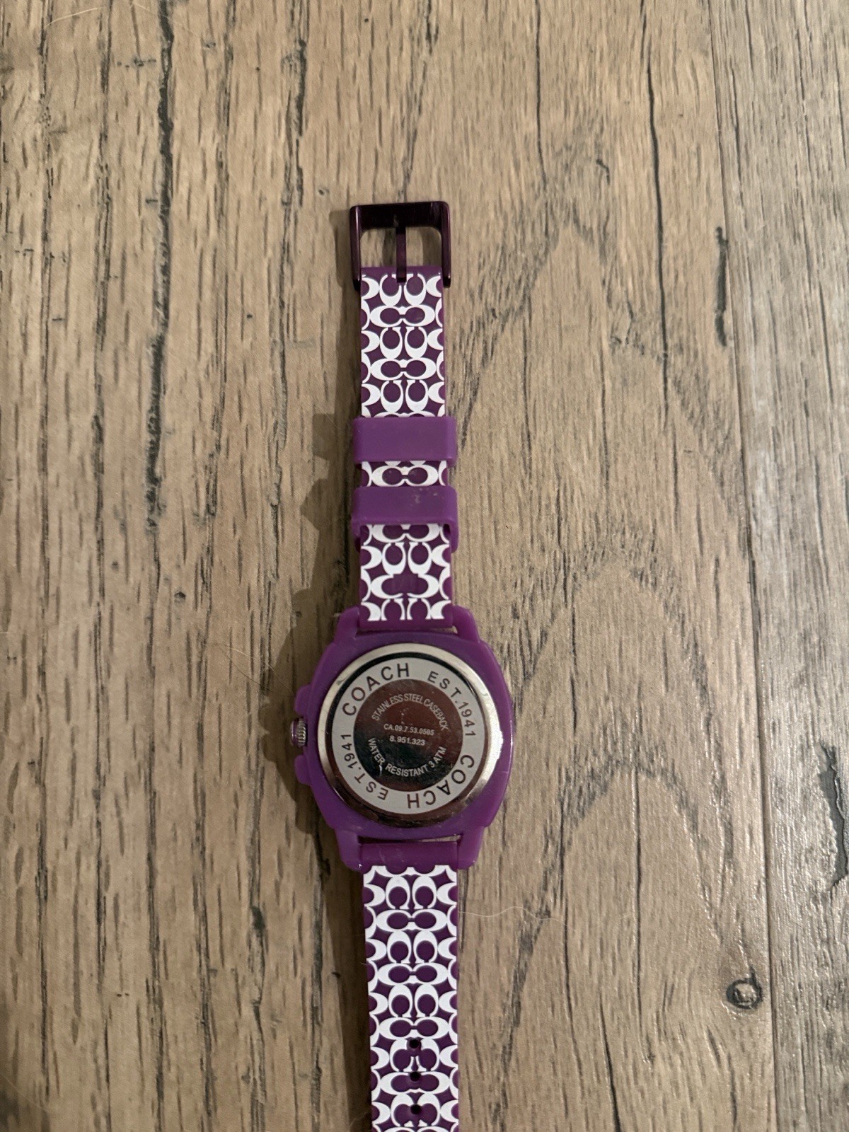 Coach Purple Silicon Watch
